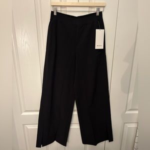 lululemon Stretch Woven Wide-Leg High Rise Pant (Black)